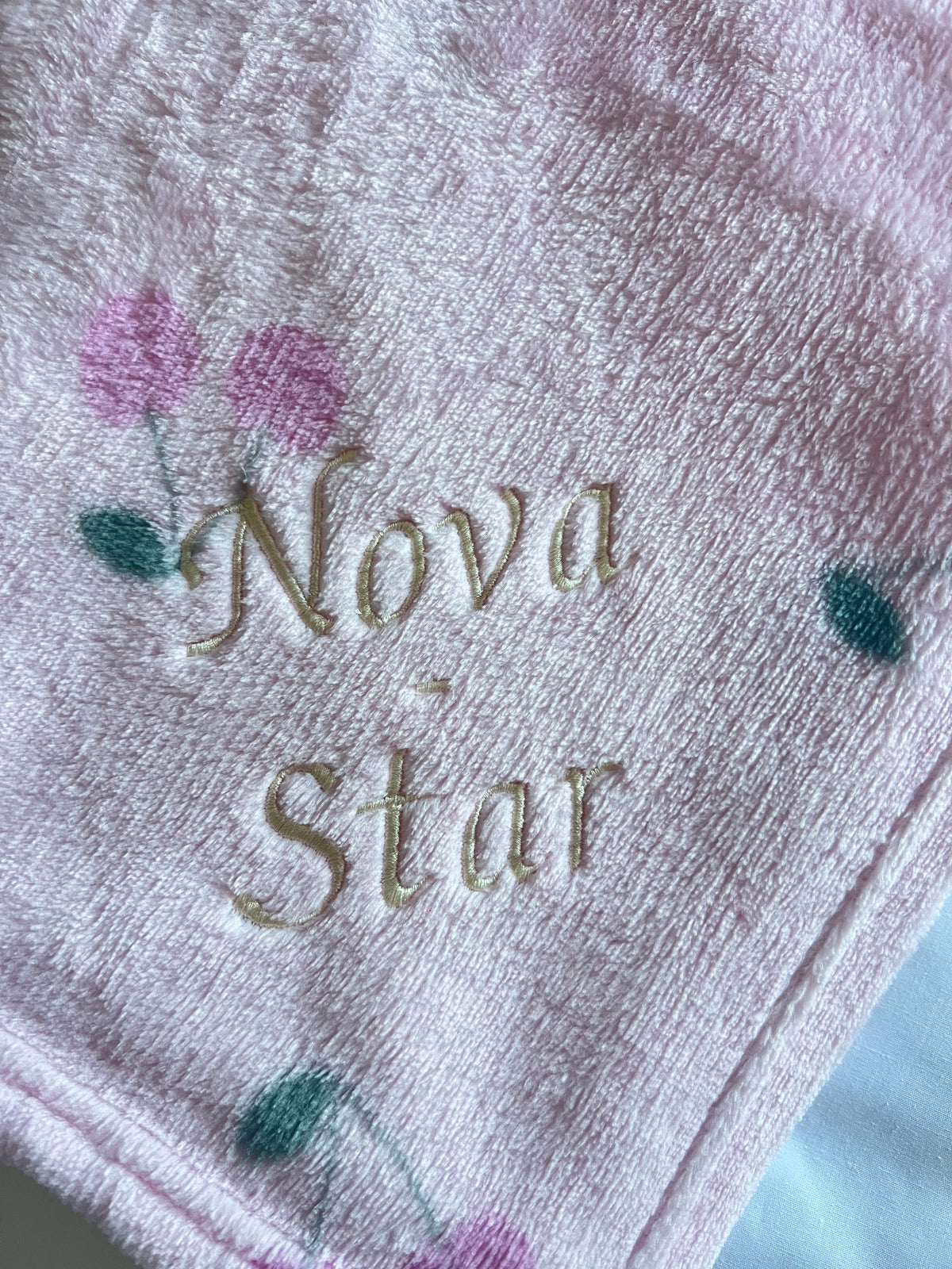 Personalised Cherry Blanket