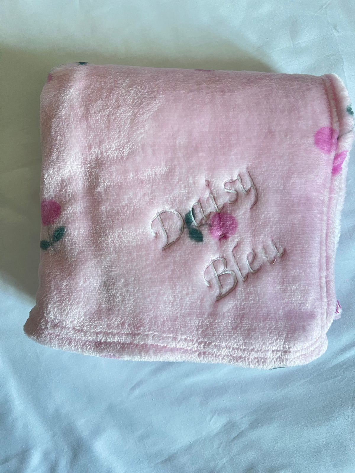 Personalised Cherry Blanket